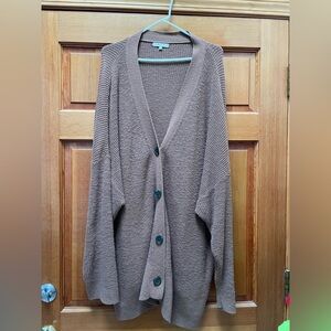 Madewell brown cardigan 4x